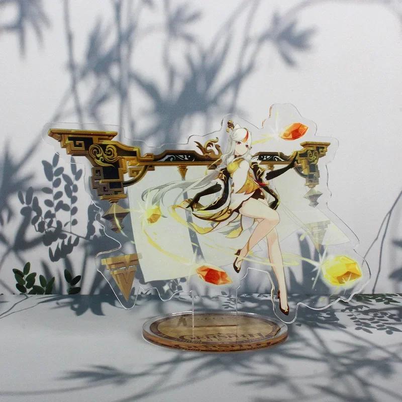 Game Impact New Stand Figure Acrylic Yelan Chevreuse Navia Xiao Cosplay Model Plate Desk Decor Fans Friend Gift