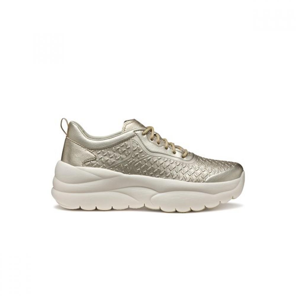 Geox Женские кроссовки на танкетке S Comfort Золотые 8gx1fb5S8S 35(225)
