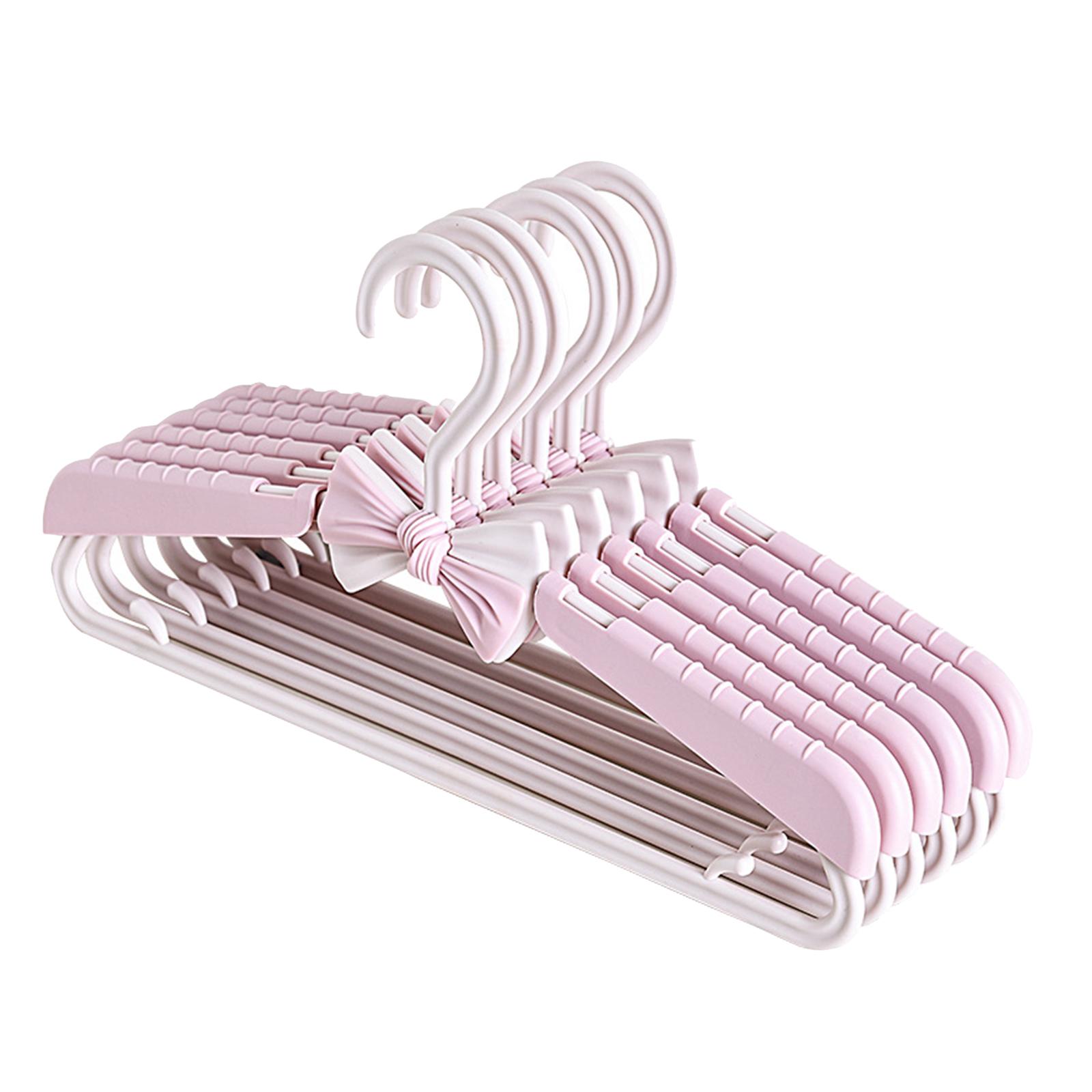 

Telescopic Closet Hanger Retractable Hanger Clothes Drying Rack for рожевий