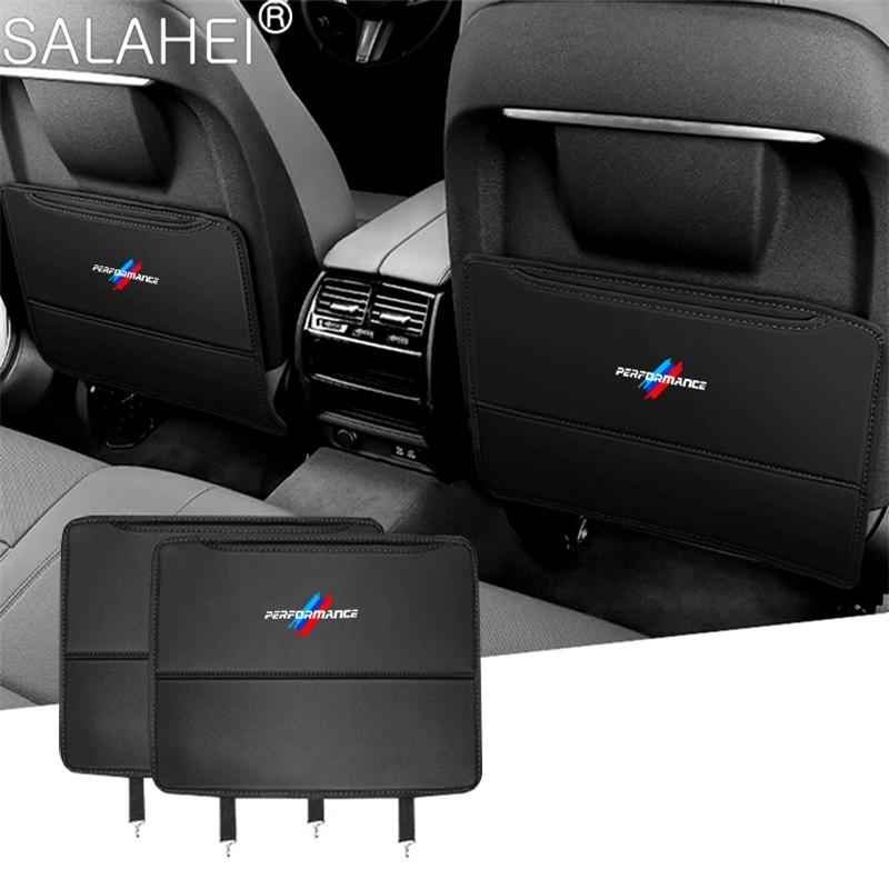 Leather Car Seat Back Anti Kick Pad Prevent Dirt Protection Covers For BMW Performance E46 E90 F20 E39 E91 E87 E60 E93 E34 X3 X5 ZAH5