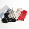 Summer Transparent Glass Silk Bow Boat Socks Thin Ankle Socks Socks Short Sock Crystal Sock