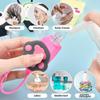 6 Pcs Cartoon Silicone Liquid Dispenser Bottle 30ml Students and Children Without Hand Washing Can H