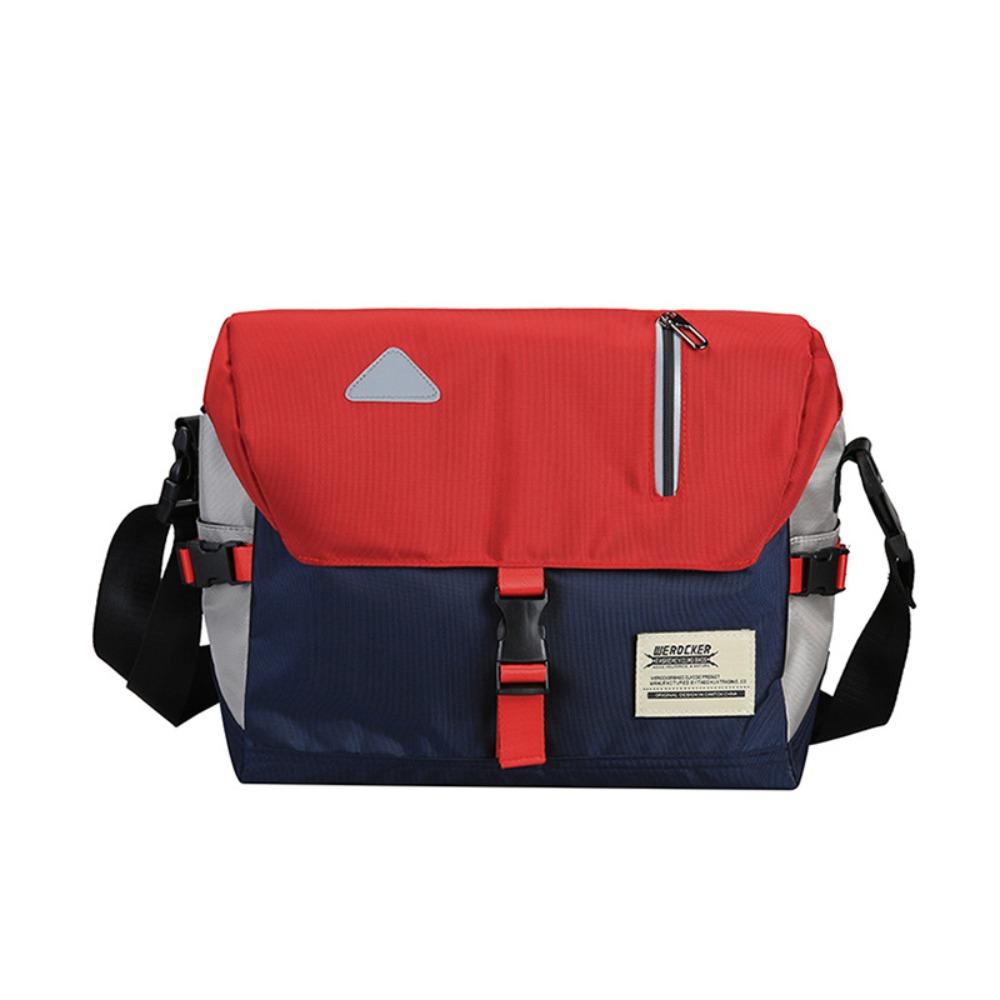 

Вместительная сумка-мессенджер Водонепроницаемая сумка через плечо Модная сумка-слинг Работа красный