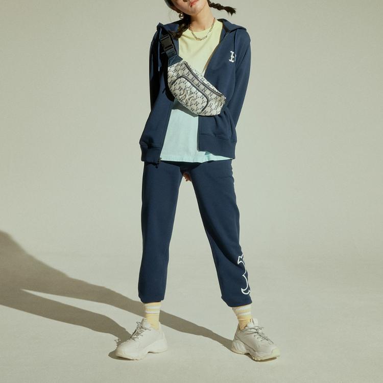 New MLB Knitted Sports Pants Unisex Blue 31TP03111-43N