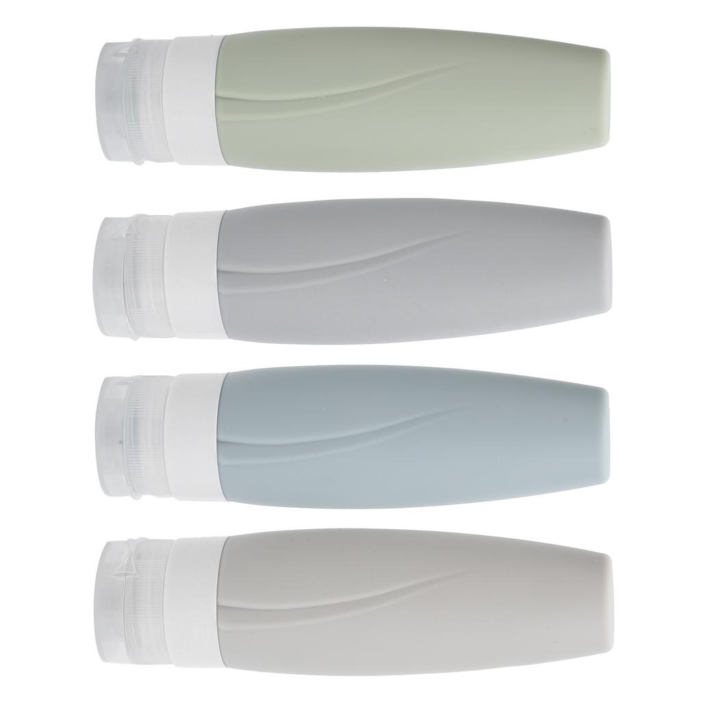 Empty Dispenser Bottle Silicone Refillable Container Shampoo Body Wash Travel Bottle90ml