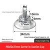 M4-M8 Transparente PVC-Saugnapf mit Gewindestange