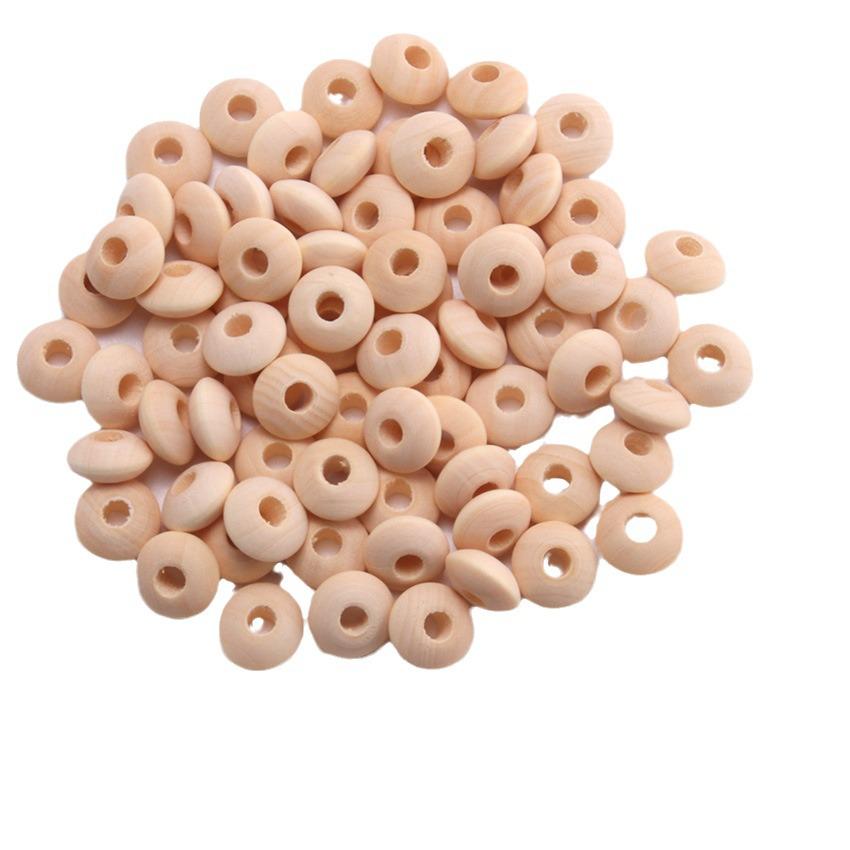 14x7 Natural Lotus Wood Abacus Beads - DIY Jewelry Accessories