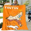 Avventure di Tintin Cartone Animato Morbida Coperta di Peluche, Coperta in Flanella Coperta da Divano per Soggiorno Camera da Letto Letto Divano Coperta da Picnic bambini