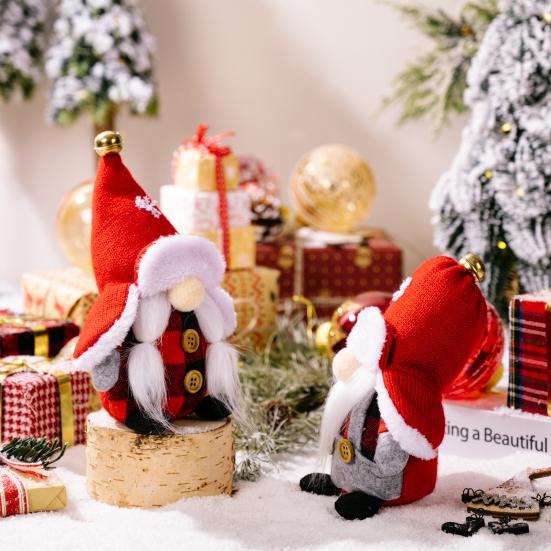 Ornamental Safe Xmas Faceless Gnome Excellent Christmas Santa Claus ...