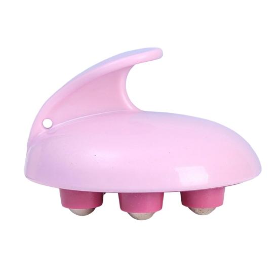 

Handheld Steel Ball Massager for Muscle Back Neck Joint Foot Shoulder Leg Pain Relief Full Body Massage Therapy Tool with Roller Ball розовый