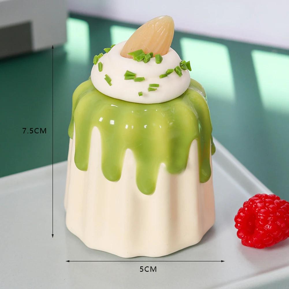 1PC Artificial Fruit Cake Biscuit Fake Food Decoration Photography Pro Food Simulation Cake Model Tea Table Decoration