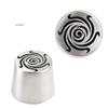 XL Stainless Steel Rotating Flower Pattern Russian Icing Tip Marshmallow Piping Nozzle For Cake Decorating Baking Utensil