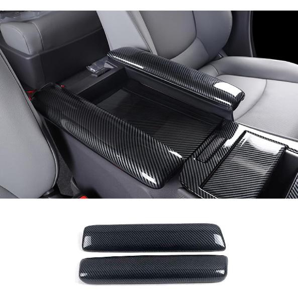 Car Accessories Fit for Toyota Sienna 2021 2022 2023 2024 2025 2026 Interior Center Console Armrest Cover Panel Protect Decorate Trim (Carbon Fiber