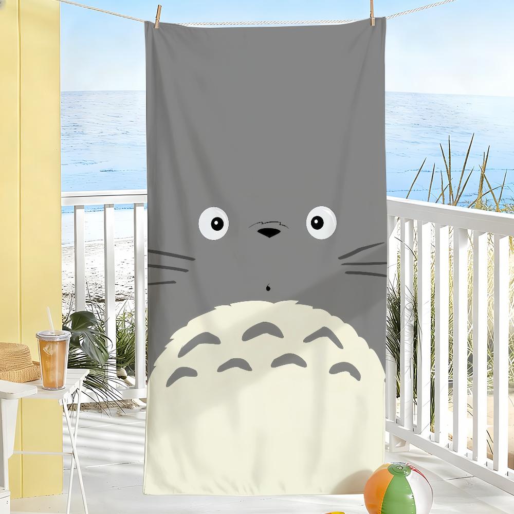 Klassiek Cartoon Schattige Handdoek Zacht Zwembad Cadeau Voor Reizen Sportschool Douche Kamperen Sneldrogend Sport T-Totoro-S Grote Strandhanddoeken