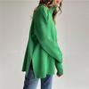 Autumn Winter Women Loose Knit Sweater High Neck Warm Comfortable