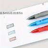 5 Pcs Classic Style 0.5mm Push Ballpoint Pens, Gel Pens, Daily Writing Pens (black/red/blue Ink)