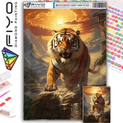 Pittura con diamanti fai-da-te a punto croce tondo 3D scena animale Arte decorativa per la casa Pittura con diamanti floreale Pittura con diamanti 5d