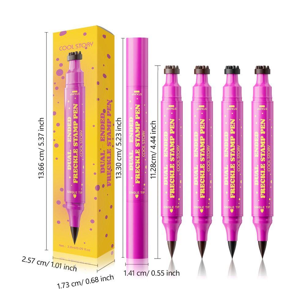 Dual-Ended Freckle Makeup Pencil Smudge-proof Freckle Pen High Quality Faux Freckle Stamp