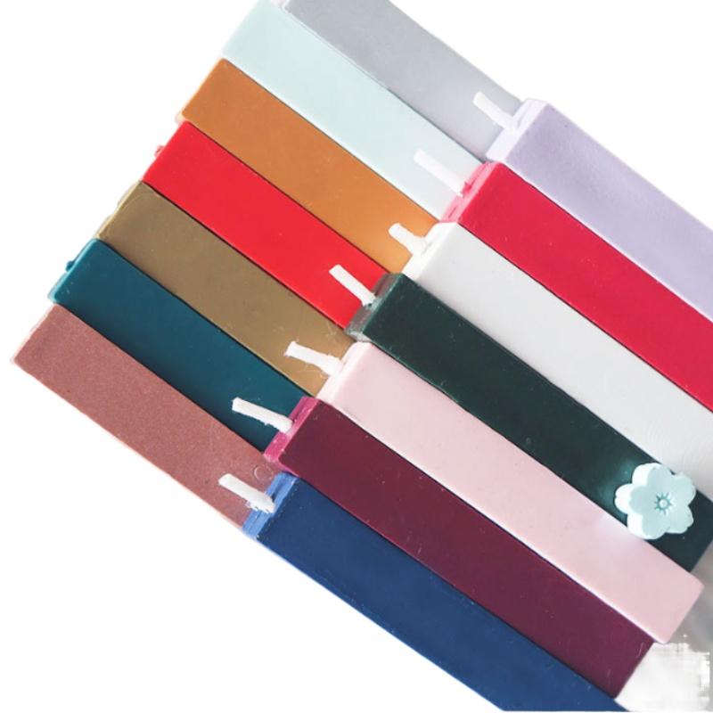 14-color Matte Lacquer Square Wax with Core Short Lacquer Seal Wax Strip Envelope Invitation Packaging Decoration