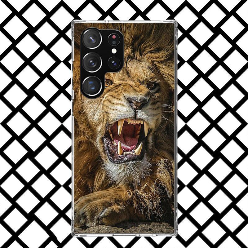 Lion Male Cub King Phone Case for Samsung Galaxy S26 S25 Edge S24 S23 Ultra S22 Plus S21 FE S20 + Soft Cover Print Fundas Galaxy