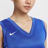 Nike Dri-Fit Elite Power Fashion Versatile Comfortable Solid Color Basketball Jersey Women Tops Blue IM9814-449