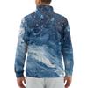 Men's Loose Casual 1/4 Zip Sweatshirt Fashion Printed Long Sleeve Top With Pockets