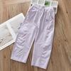 2026 Summer Girls' Korean Style Cotton Sports Casual Anti-Mosquito Pants