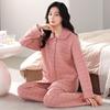 Women's Pure Cotton Thickened Cardigan Pajamas for Autumn/Winter 2025 - Warm Layered Design for Indoor/Outdoor Wear