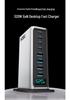 High-End 520W GaN-Ladegerät: Schnelle 8-Port-Desktop-Station mit KI-Digitalanzeige