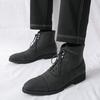 Men Casual Ankle Boot Winter New Comfortable Leather Shoes Anti Slip and Wear Resistant Four Season Outdoor High Top Boots