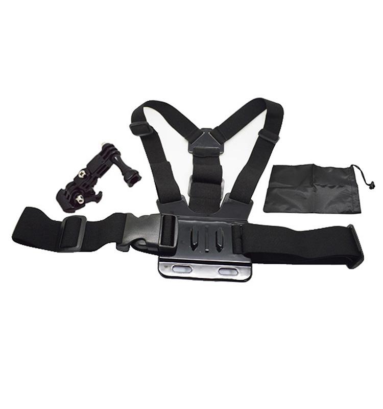

Подходит для Gopro Chest Fixed плечевой ремень + 3-сторонняя регулируемая база + сумка для хранения Little Ant 4K Аксессуары для спортивной камеры бездна