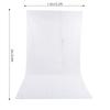 Double Sided 1.6x3M Photography Background Cloth NonWoven Studio Photo Backdrop(White )