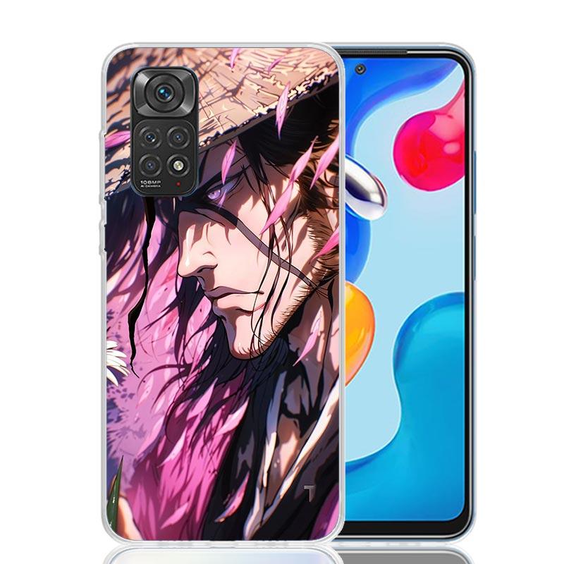 Bleach Kyoraku Shunsui Phone Case For Xiaomi Redmi Note 15 14 13 12S 12 Pro Plus 11S 11E 11 11T 10S 10 Art Soft Pattern Cover Re
