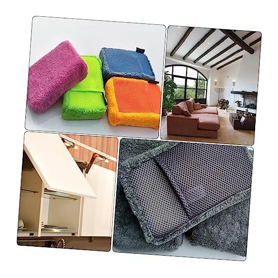High-density coral fiber car wash sponge, super absorbent and removable car cleaning product, easy cleaning without damage, quick drying bath,