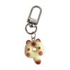Cat Shaped Pendant Doughnuts Animal Doll Keychain Unique Soft Keyring Accessory Colorful Bag Charm Jewelry for Handbags