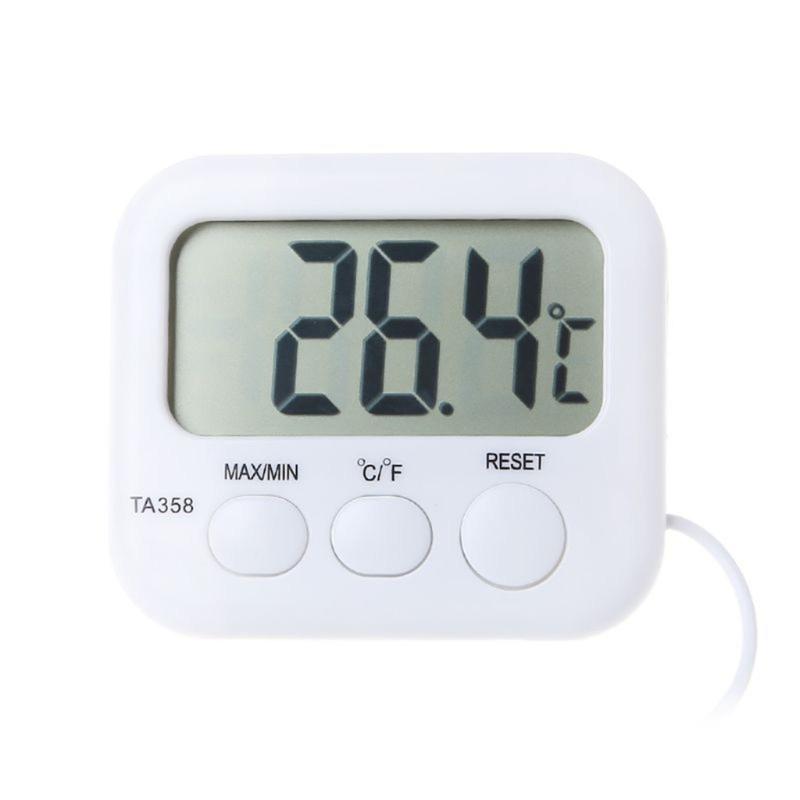 Digital Aquariums Water Thermometers with Large LCD Screen For Easy Fish Tanks Water Temperature Monitoring