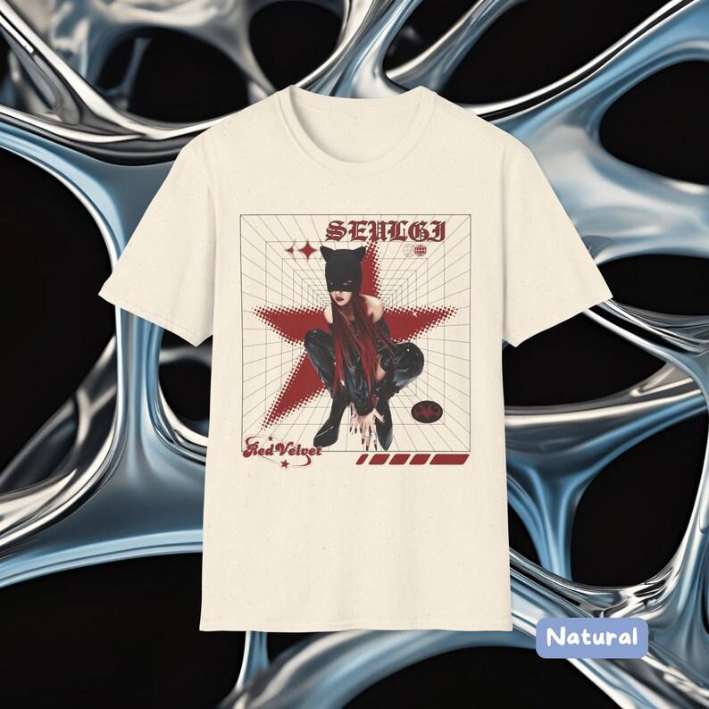 

2026 Summer Fashion Trendy Tee Men Women Vintage Top Red Velvet Seulgi Y2K Star Graphic T-shirt_ Kpop Retro Tee 4XL