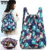 Printed Beach Casual Nylon Drawstring Backpacks Women's Four Seasons Outdoor Sports Bags Mommy Bags Large Capacity Lightweight Travel Backpacks