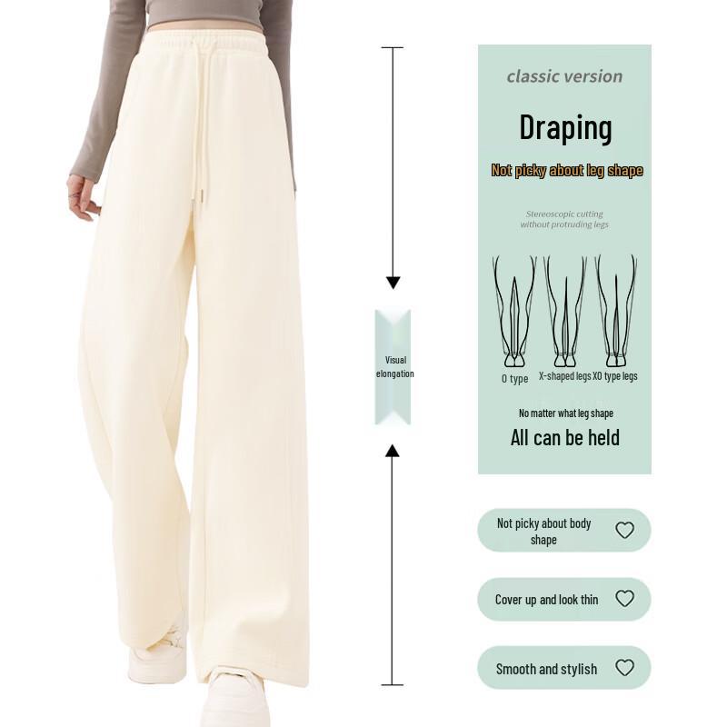 JEANSWEST CLUB 2026 Women's Relaxed High-Waist Casual Straight-Leg Pants