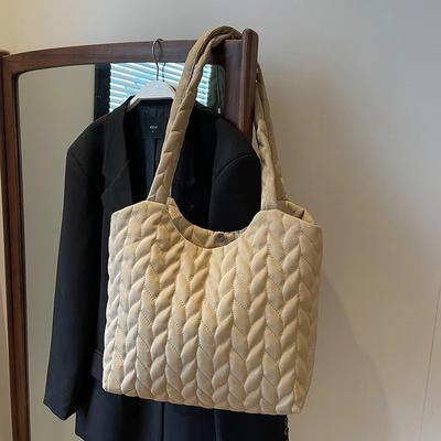 Umhängetaschen für Damen, Baumwoll-Kleidertasche, Retro-Tragetasche mit großem Fassungsvermögen für Damen, trendige und modische Schultertasche