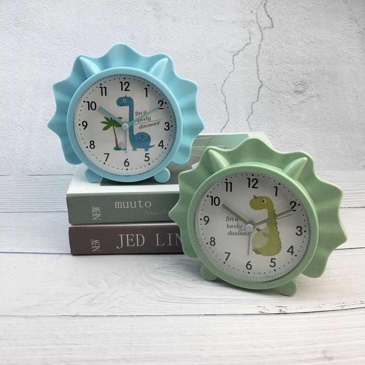 Cute styling student Ye Zhong Bedside clock Dinosaur alarm clock Children's learning cartoon clock A309