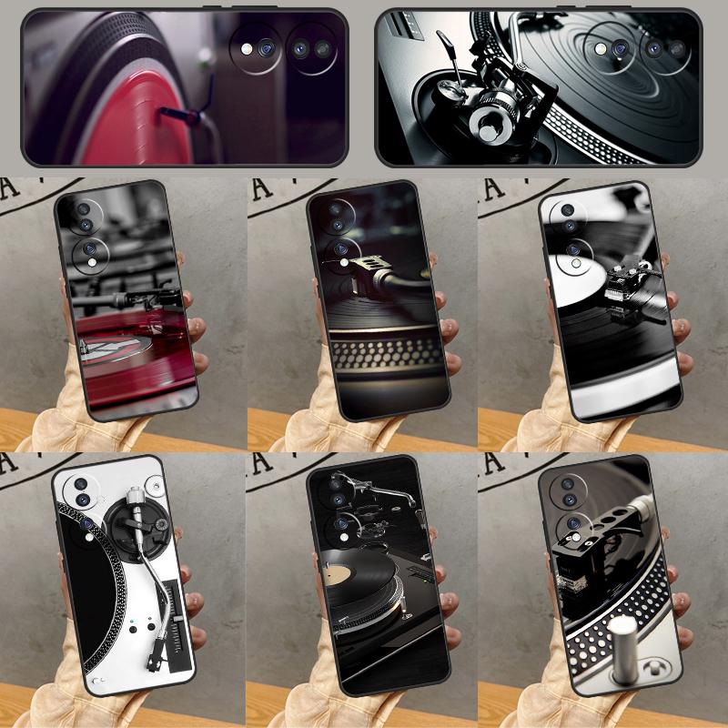 Vinyl DJ Record Art Case For Honor 70 90 50 Lite X9c X8a X8b X9b X9a X8 X9 Honor 200 Lite Magic 5 6 7 Pro Cover