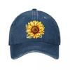 Sunflower Vintage Hat Washed Baseball Cap