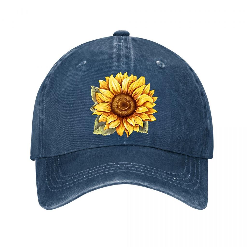 Sunflower Vintage Hat Washed Baseball Cap