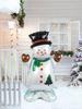 1pc Christmas Snowman Balloon, 4D Standing Foil Balloon, Suitable for Christmas Party Decoration Supplies