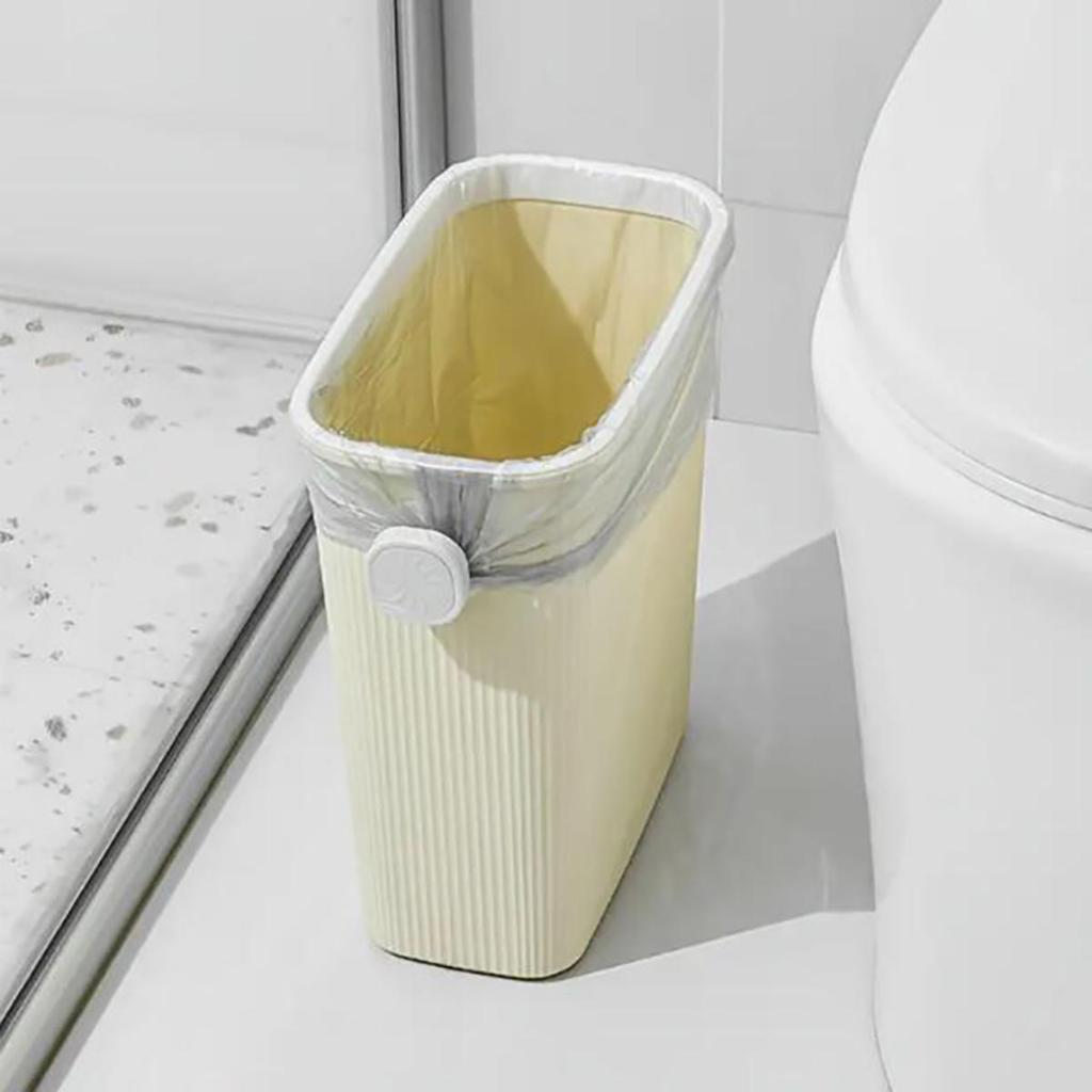 Waste Bin Rotating Fixed Clip Garbage Bag Side Button Waste Basket Fixation Trash Bag Non-Dirty Hand Holder Storage Tool