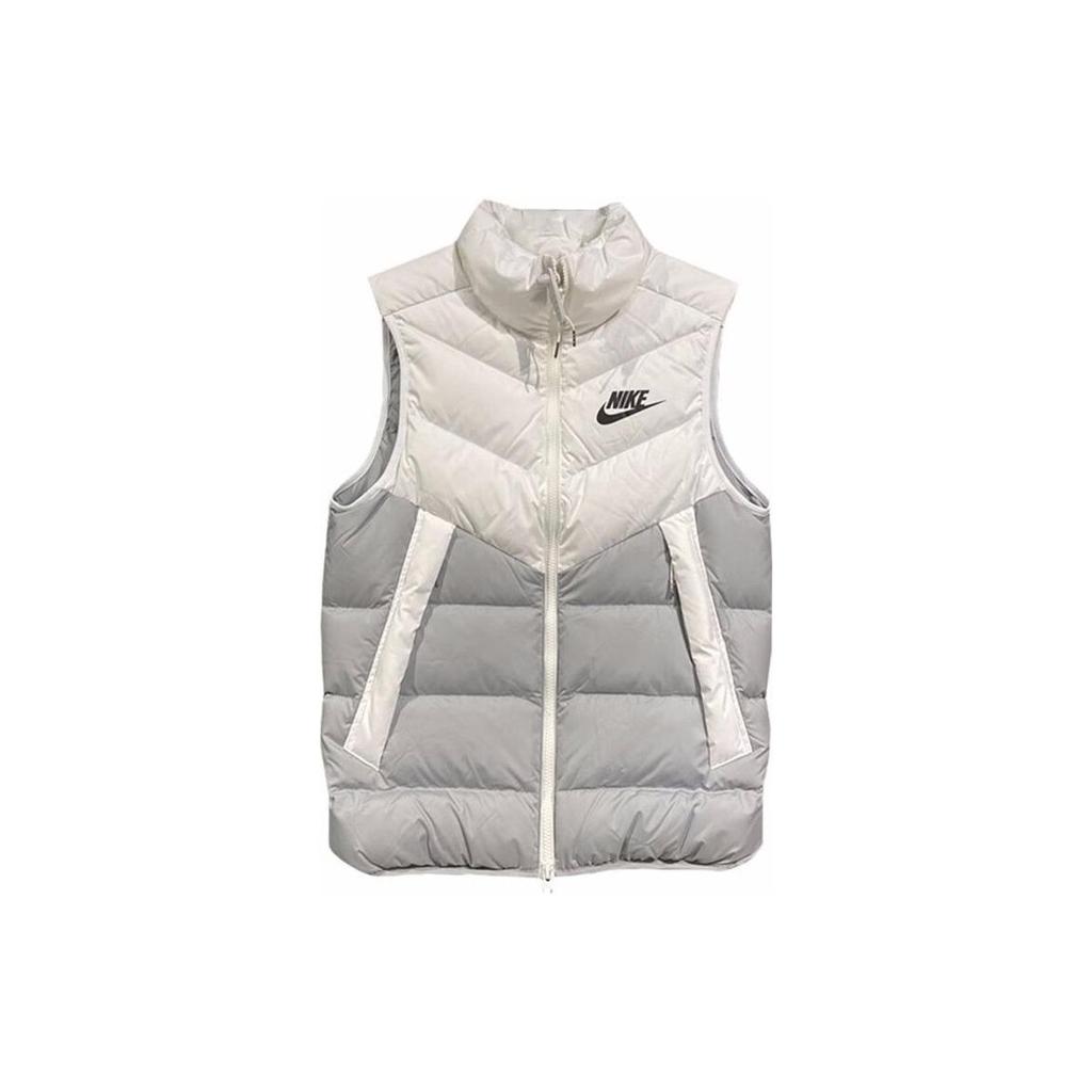 Nike Patchwork Contrast Color Casual Vest Men Tops White DV0757-100