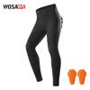 1 Pantalones de Motociclismo de Compresión de Cintura Alta para Mujer Con Protección de Rodilla Tejido Elástico Transpirable Ciclismo Fitness Exterior