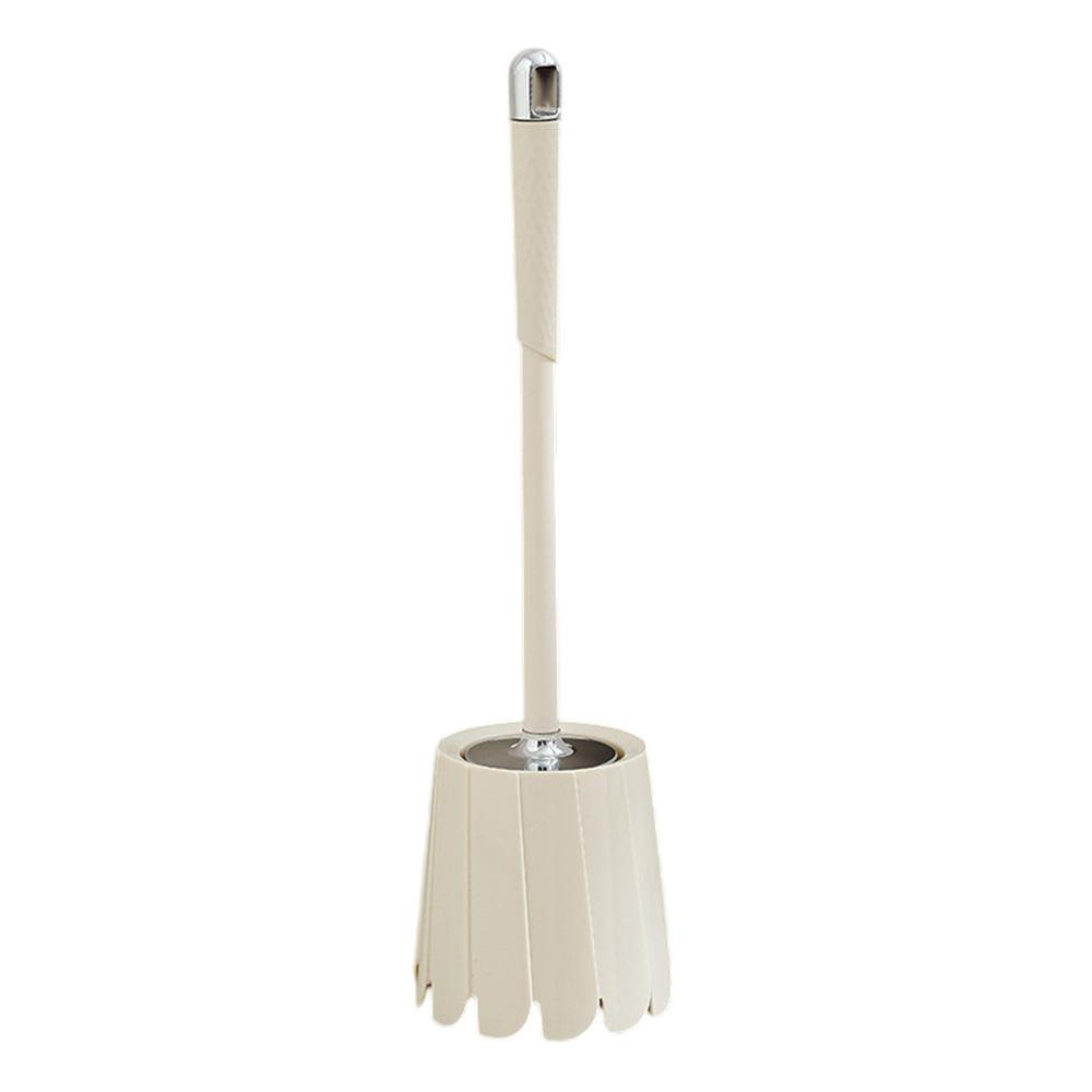 Toilet Brush Set With Long Handle No Dead Angle Cleaning Round Head Brush For Bathroom Home Use