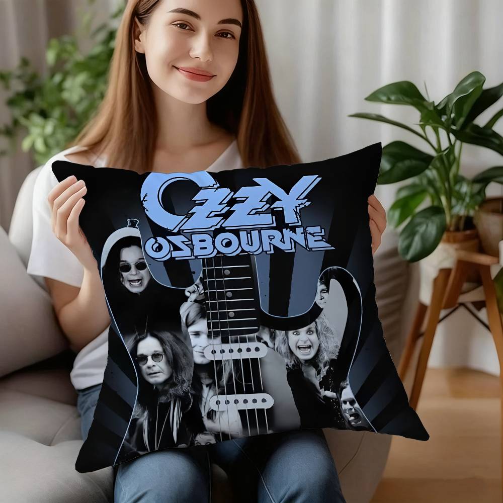 Singer-O-Ozzy Osbournes Pillow Case Plush Fabric Soft Pillowcase Double Sided Print Cushion Cover Household Gifts